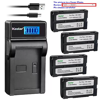 Kastar Battery LCD USB Charger For Panasonic PV-D700 PV-D700 PV-D710 PV-D710 • $7.99