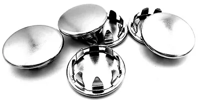£10.44 • Buy 5/8  Round Caps Nickel Plated Steel Push In Pipe Pole Boat Rail All Weather 5/8 