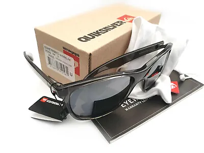 Quiksilver Shoreline Sunglasses Crystal Smoke With Grey CAT.3 Lenses Unisex XSSS • £59.99