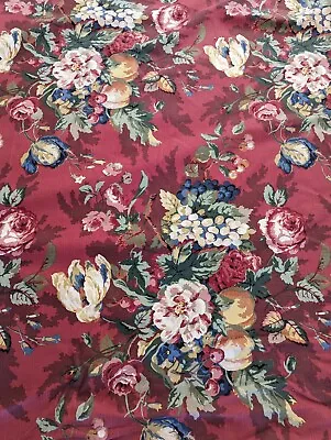 P. Kaufmann Fabric Queensland Crimson BTY By The Yard 56W • $21.25