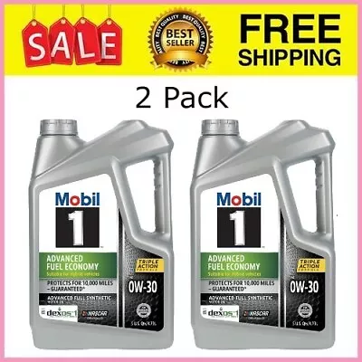 Mobil 1 Advanced Fuel Economy Full Synthetic Motor Oil 0W-30 5 Quart • $42.72