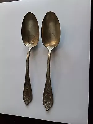 (2) 1847 Rogers Bros Serving Spoons Silverplate  Xs Triple • $12