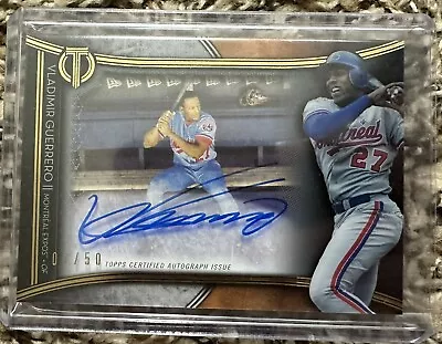 2020 Topps Tribute Franchise Best Vladimir Guerrero Sr. Auto #7/50 Expos • $60