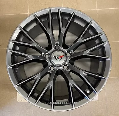 Gunmetal Grey C7-Z06 Style Corvette Wheels 17x9.5/18X10.5  FITS: 1997-2004 C5 • $969