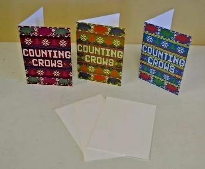 Counting Crows Concert Christmas Cards LOT Of 3 LONG DECEMBER THEMED W Envelopes • $9.99