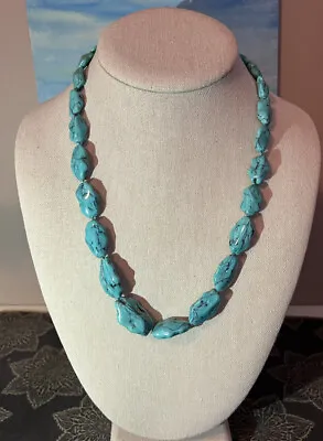 Vintage Faux Turquoise Necklace • $12