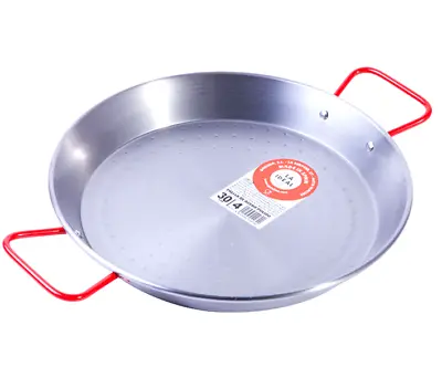 Spanish Quality POLISHED STEEL PAELLA PAN Garcima Spain 30cm • £13.15