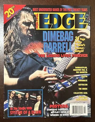 Metal Edge Vintage Magazine Dimebag Darrell Cover April 2005 Missing Poster  • $9.95