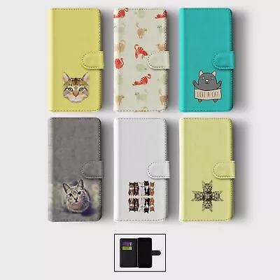 Case For Samsung S20 S10 S9 S8 Plus Wallet Flip Phone Cover Cute Cat Kitten • £8.99