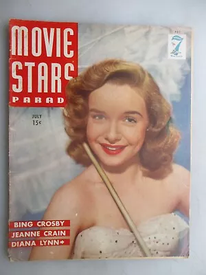 Movie Stars Parade Magazine - July 1945 Issue - Diana Lynn Cover • $9.99