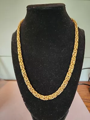 Veronese Byzantine Necklace Gold Plated Over 925 Silver 18.5  QVC Italy Made • $59.99