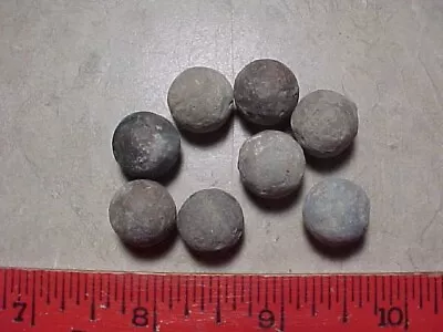 8 Nice Dropped/dug Musket Balls-Found Ft. Craig New Mexico 1960's • $9.95