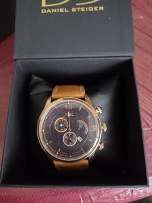 $49.99 • Buy Daniel Steiger Retrograde Elite Rose Gold Men's Chronograph Watch