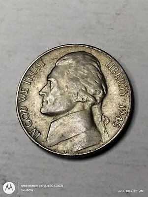 1945-d Silver Jefferson Nickel War Nickel Rpm Repunched Vp-001 D/d/d In Au+ #034 • $70