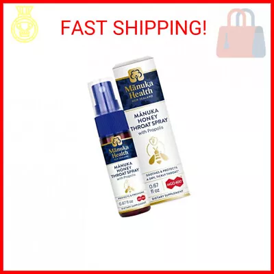 MANUKA HEALTH Manuka Honey Throat Spray With Propolis 67 Fl Oz Protects & Fre • $23.99