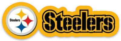 Pittsburgh Steelers Steel Mark & Name Type Logo Die-cut MAGNET • $5.99