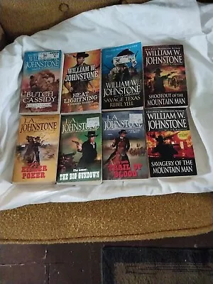 Lot Of 8 William W Johnstone J. A. Johnstone  Paperback Books Western  • $9.99