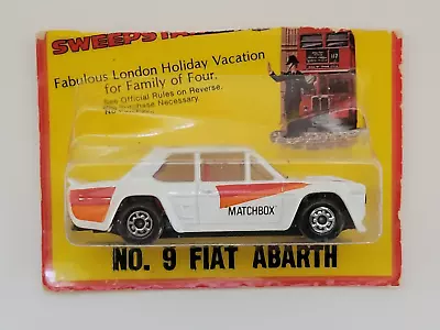 1982 Matchbox Lesney MB09 Fiat Abarth #9 New In Package Cut Card 1:53 England • $9.74