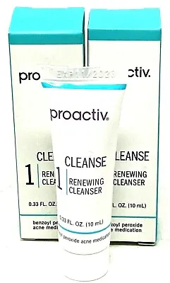 $11.19 • Buy X3 Proactiv Cleanse Renewing Facial Cleanser W/ Benzoyl Peroxide .33 Oz Lot / 3