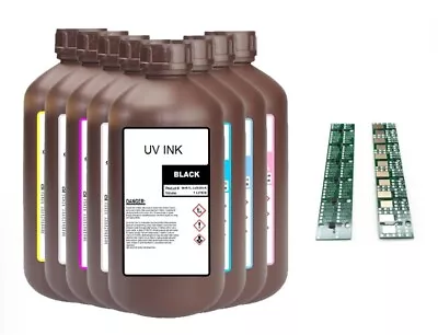 Compatible Mimaki Uv Cure Ink Lus-120  (1000 Ml Bottle) + Chip • $95