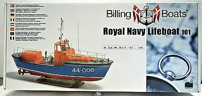 BILLING BOATS ROYAL NAVY LIFEBOAT 101 Wood & Plastic Kit 1:40 New • $119.90