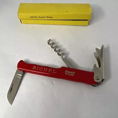 Sichel French Wines Corkscrew Bottle Opener Tool With Box Vintage • $11.24