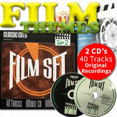 Classic Cuts Film Sets Vol 3 & 4 Double CD Original Recording Movie Themes Tunes • £6.99