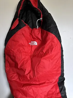 The North Face Blue Ridge 20 Degree -7 Red Black Mummy Zip Camping Sleeping Bag • $76.99