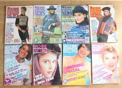£4.99 • Buy MACHINE KNITTING : Vintage Machine Knitting News/Machine Knitting Monthly X 8