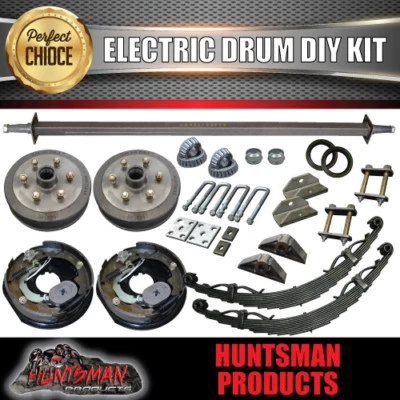 $700 • Buy 1400KG DIY Off Road Trailer Kit. Rebound Springs Electric Brakes  Axle 64  - 77 