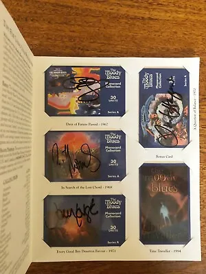 Moody Blues HAND-SIGNED Collectible Phonecard Set - Unframed • $49.50