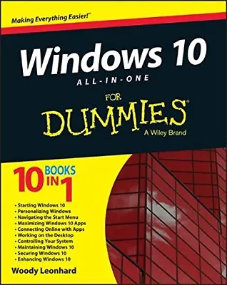 Windows 10 All–in–One For Dummies Leonhard Woody • $39.59