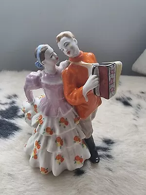 Vintage A3 Ayaebo Lomonosov Porcelain Folk Dancers • £70