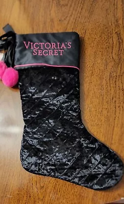 Nwt Victoria's Secret Black Velvet Holiday Stocking • $19.99