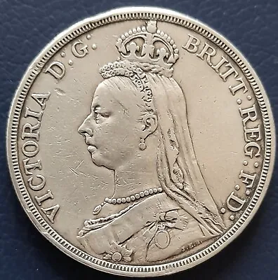 1887 Queen Victoria Silver Crown Coin-good Condition-collectable Coin • £31.50