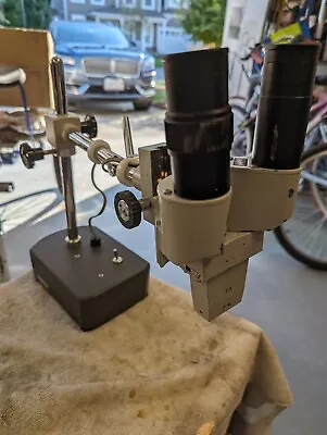 Meiji BM 34100 Stereo Microscope Head W Boom Stand + 1x And 2x Lenses • $285