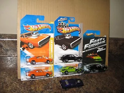 Hot Wheels Lot Of 6 1970 Dodge Charger R/T Variation Fast & Furious Vaulted '70 • $29.99