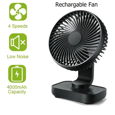$22.99 • Buy Desk Table Fan Personal USB Small Air Circulator Quiet Dorm Mini Portable 4Speed