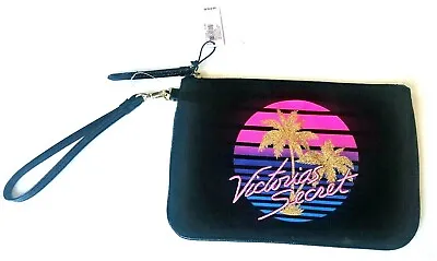 Victoria's Secret Palm Tropical Tree Makeup Bag Cosmetic Makeup Clutch Hawaii • $14.08