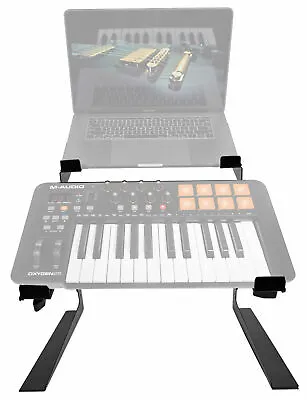 £49.01 • Buy Rockville Dual Laptop+Controller Stand For M-Audio Oxygen 25 MK IV Keyboard