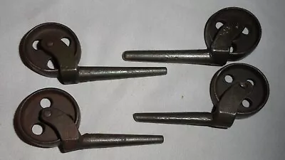 4 Antique Industrial Metal Furniture Dresser/Stand/Chair Casters • $29