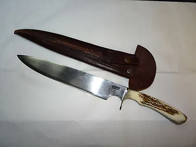 Mission Artesania Arg 15.5  Stag Handle Fixed Blade Knife - Goucho Knife? • $250