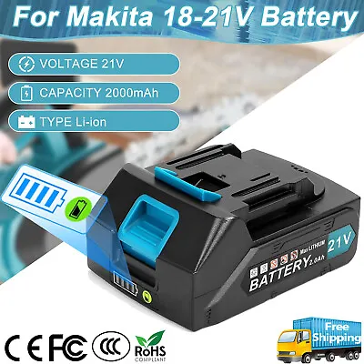 For Makita 18V-21V 2.0Ah LXT Lithium-Ion BL1830 BL1850 BL1860 Tool Spare Battery • £16.79