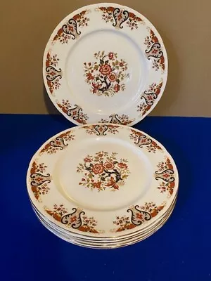 SIX 6 Colclough  Royale 10.5 Inch 27cm Dinner Plates Excellent Condition • £40