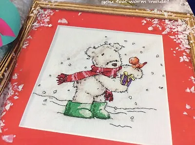 (D73) Christmas Lickle Ted & Robin Cross Stitch Chart • £1.60