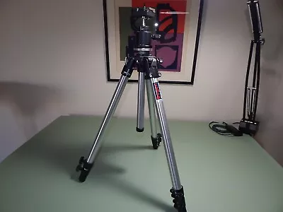 Manfrotto Bogen 3001 Tripod W/3262 Ball Head Quick Release Plate Made In Italy • $99.99