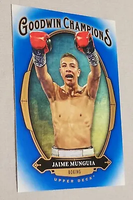 Jaime Munguia 2020 Goodwin Champions Rookie Blue Color RC Canelo Saul Alvarez • $69.99