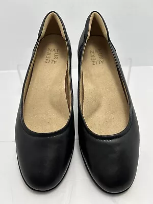 Naturalizer Womens Flats Shoes Size 9 M Flexy Black Leather Upper #Y • $21.94