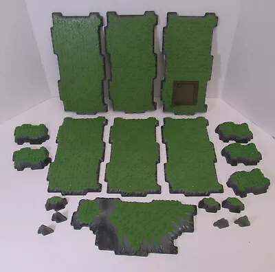Mega Bloks Castle Dragons Terrain Bases Gray Edges Mountain Plates Loy • $25.99