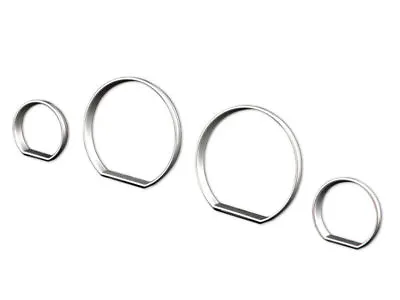 Cluster Dashboard Dial Gauge Rings Silver For BMW 3 Seires E46 M3 ZHP 98-05 • $28.89